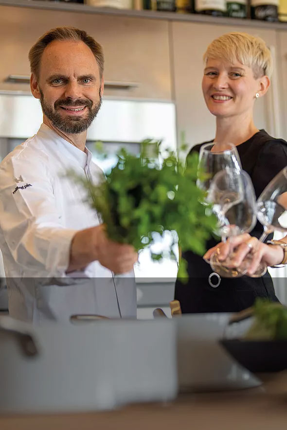 Das Gastronomen-Paar legt den Fokus auf eine "grüne" Küche